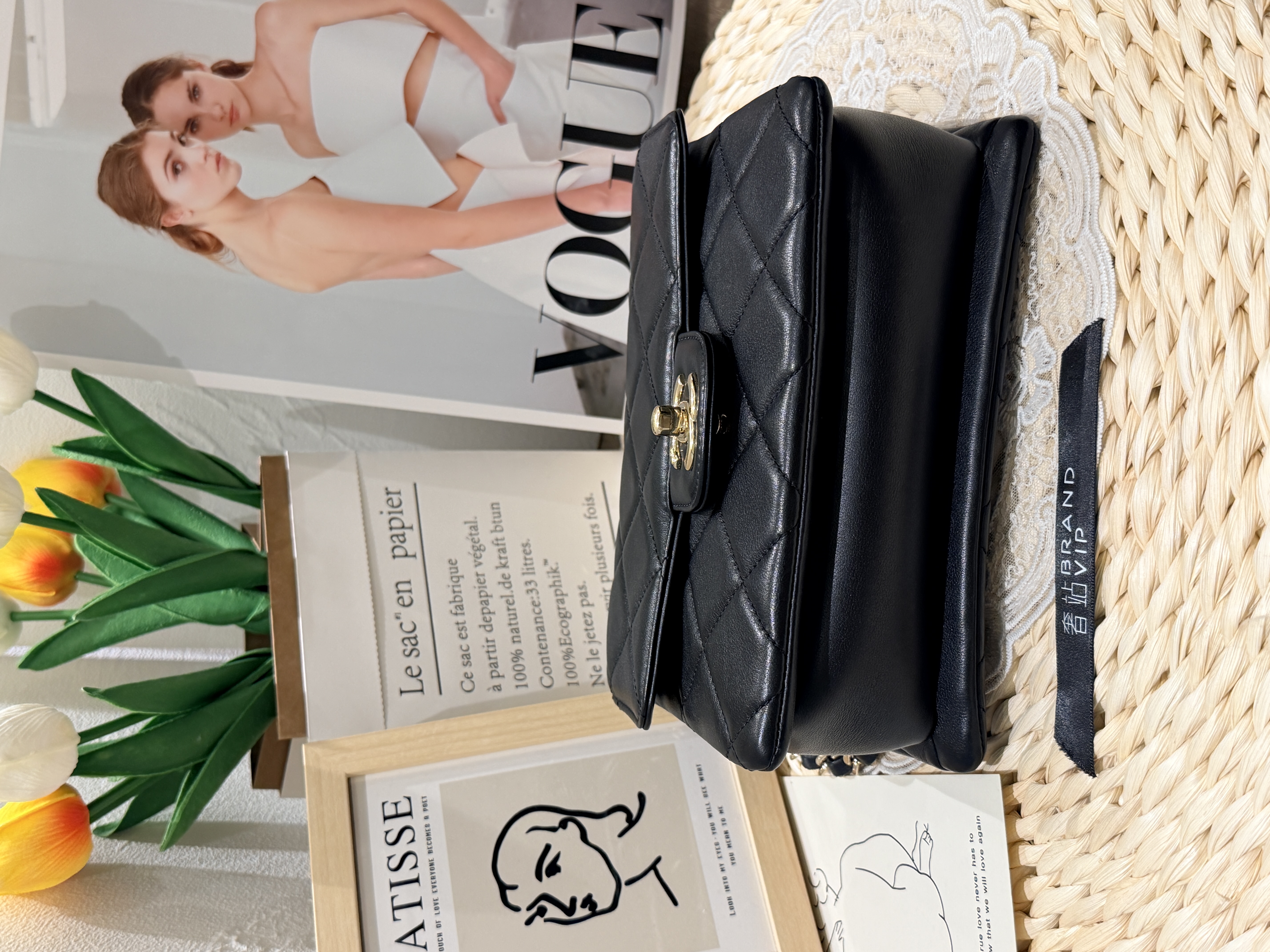 Chanel Mini Square Flap Bag（附塵袋、盒、卡、貼）