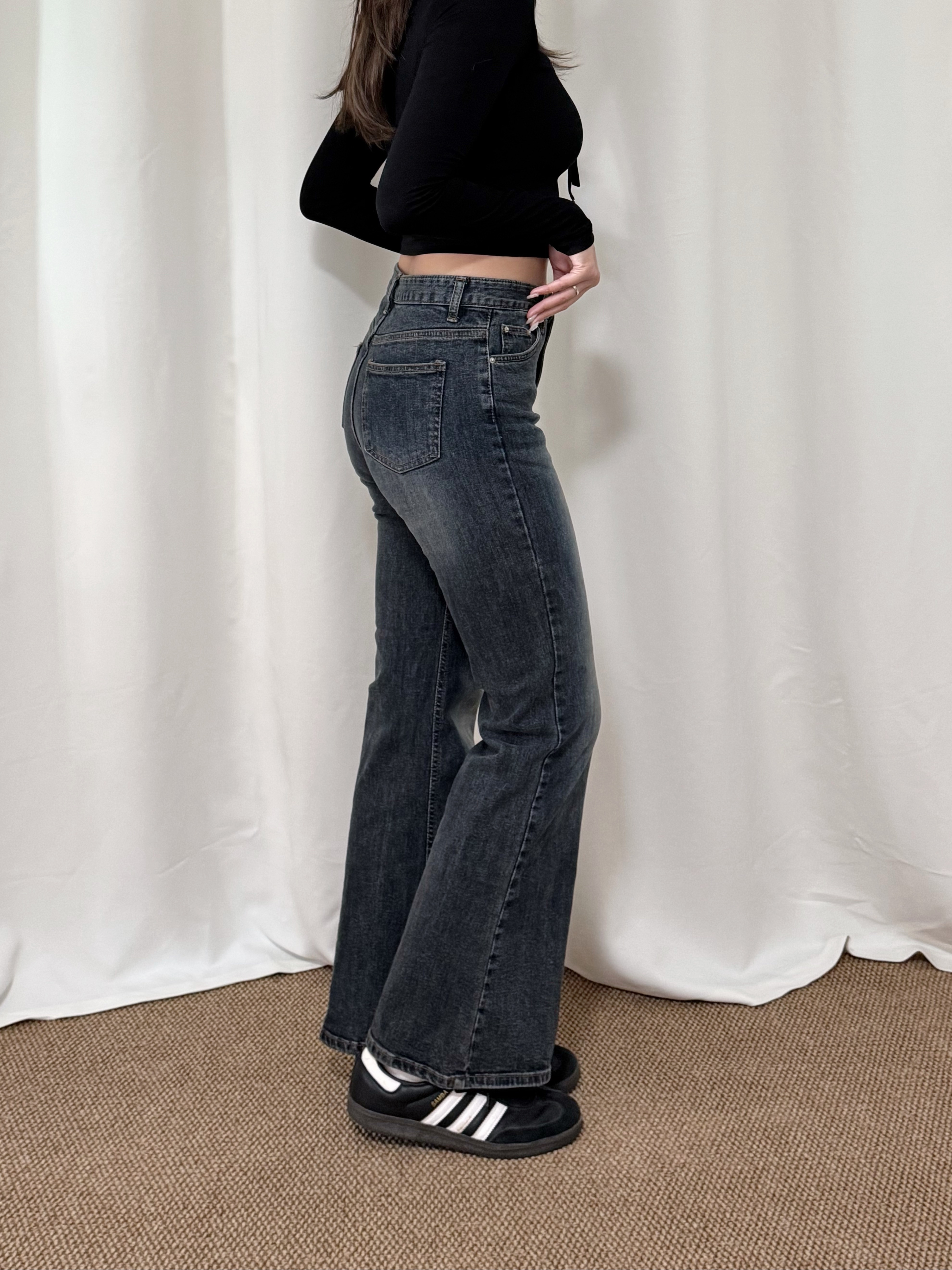 [my pick!!顯瘦顯腿長]復古修長喇叭褲(三個尺碼)