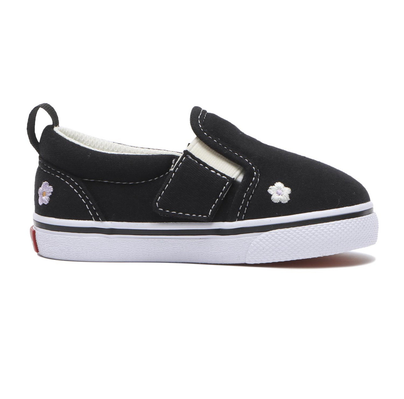 🇯🇵預訂 日本直送🇯🇵Vans花朵刺繡黑色SLIP ON(Baby)