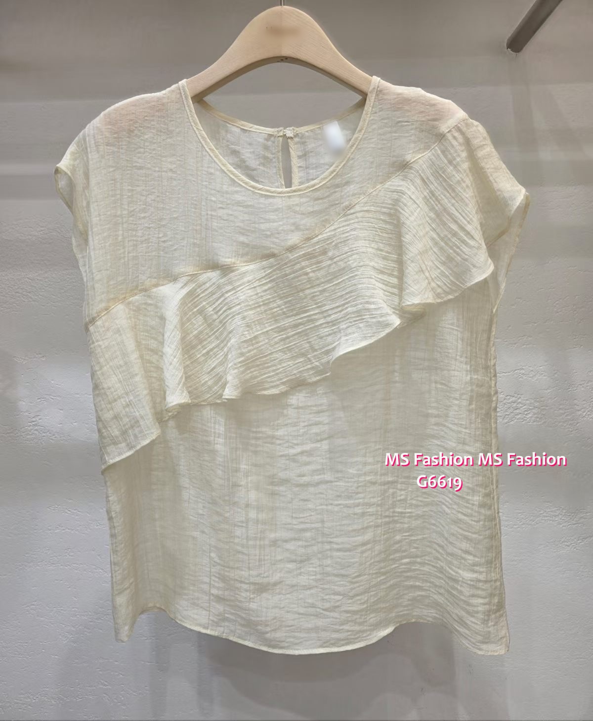 G6619 靚料靚色ruffle top