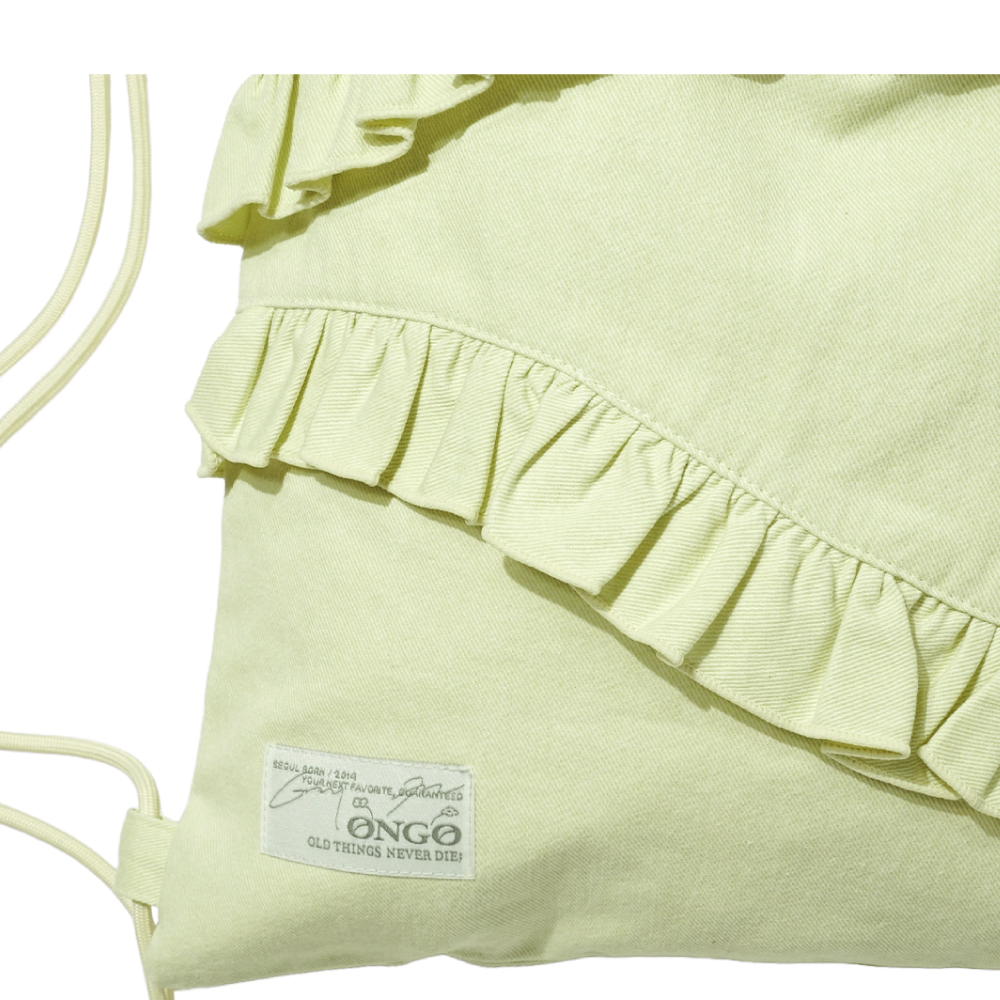 ONGO Flower Knot Ruffle Bag_Lemon 