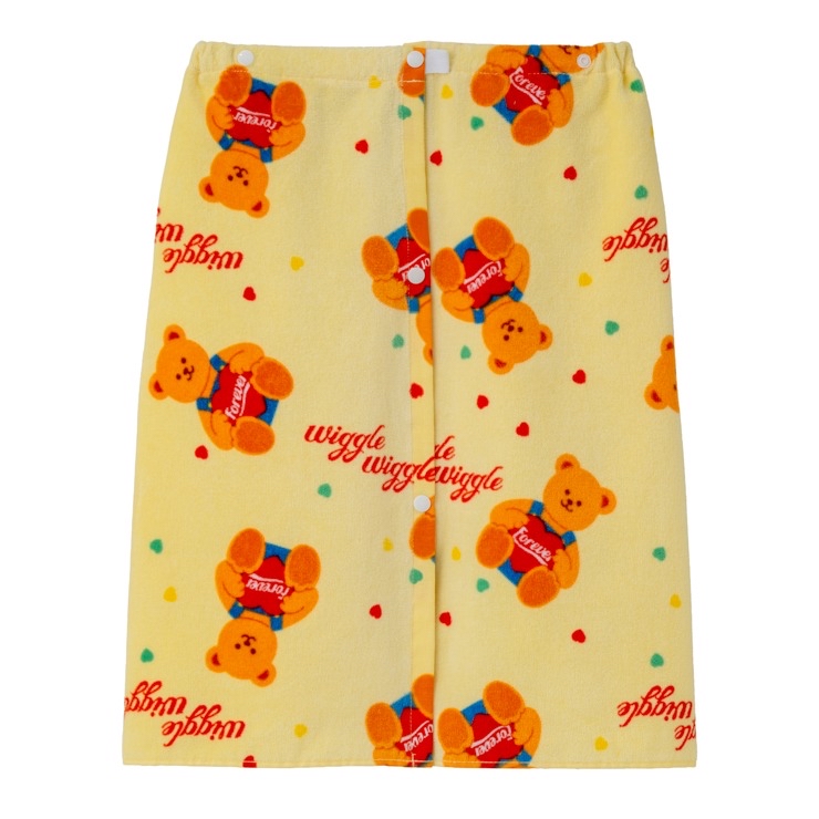 🇯🇵限時預訂 日本直送🇯🇵Wiggle Wiggle小熊圖案滿印游泳浴巾裹巾