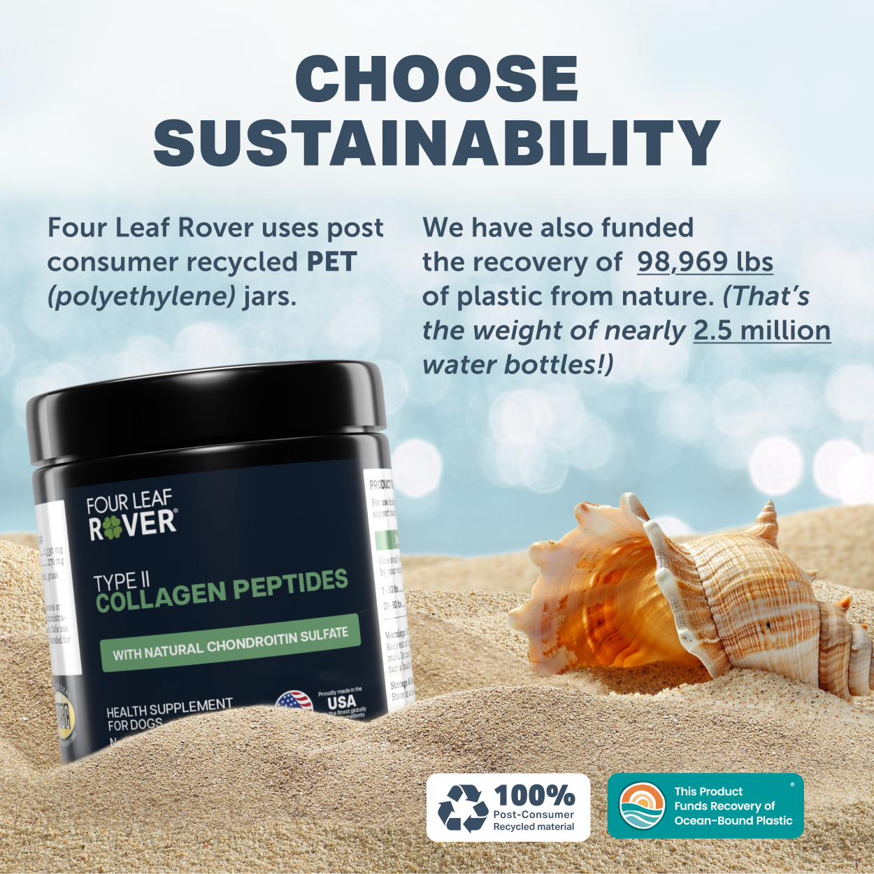 【Four Leaf Rover】Collagen Peptides 膠原蛋白胜肽粉 (84.9g)｜軟骨修復・關節靈活性・天然軟骨素
