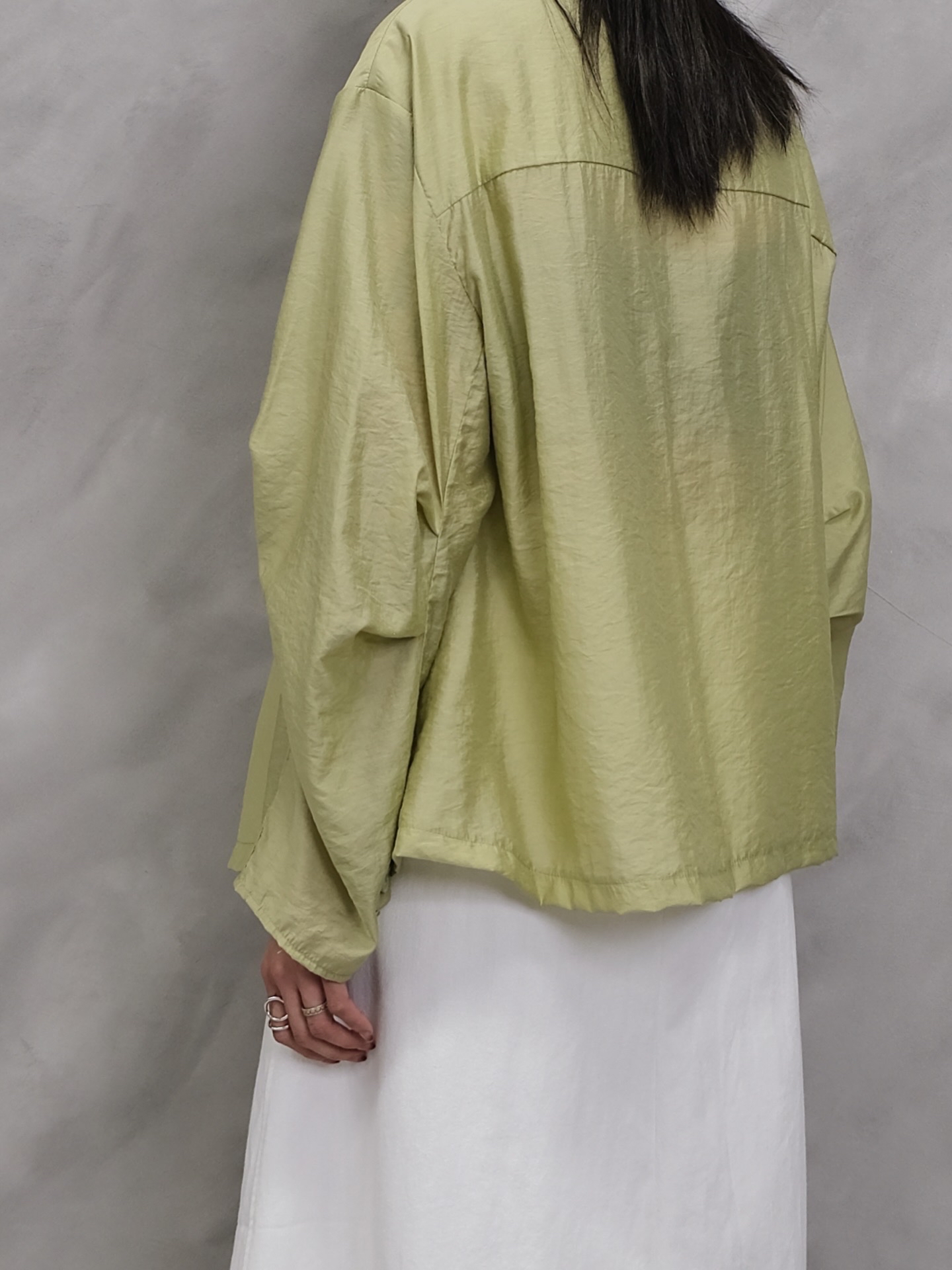 Organza v-neck shirt #sh28
