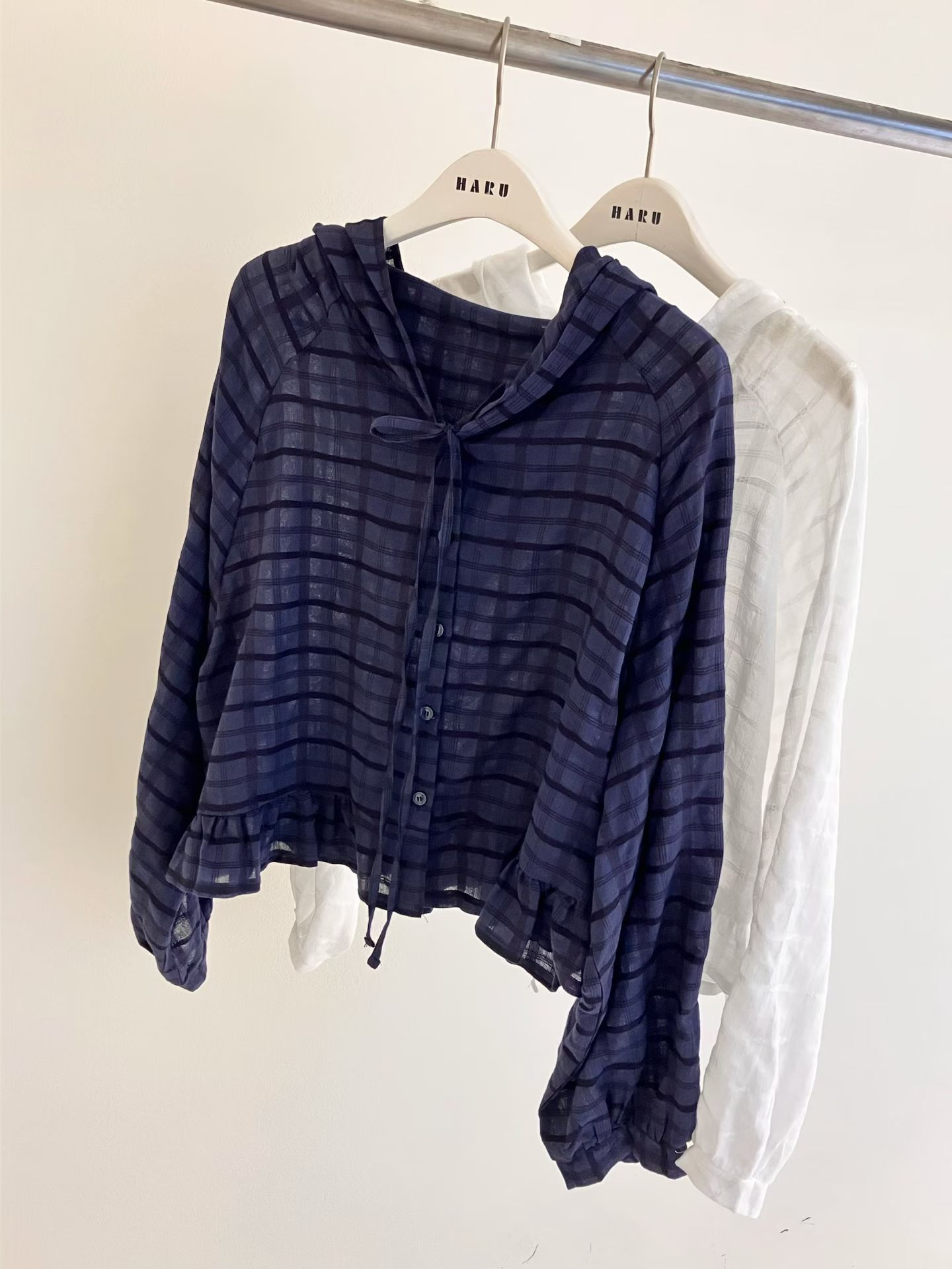 HA12 暗間綁結透防曬衫