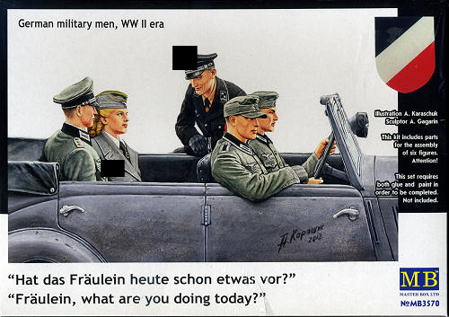 1/35 "Fraulein, what are you doing here today?" German Military Men WWII Era (Passengers)