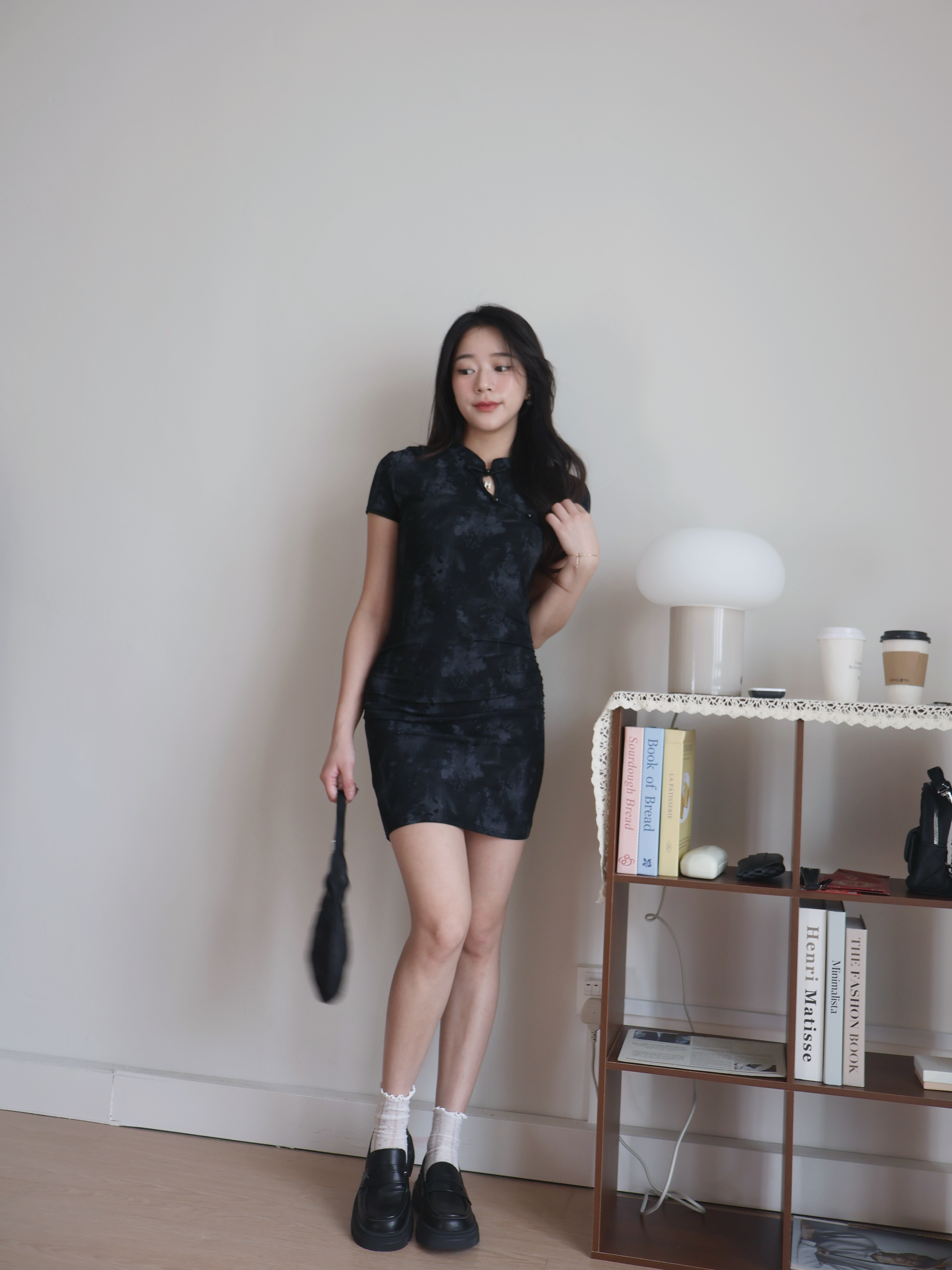 Aster Slim Dress | Black