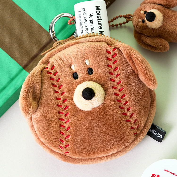 [JOGUMAN STUDIO] WOODY MINI POUCH BASEBALL