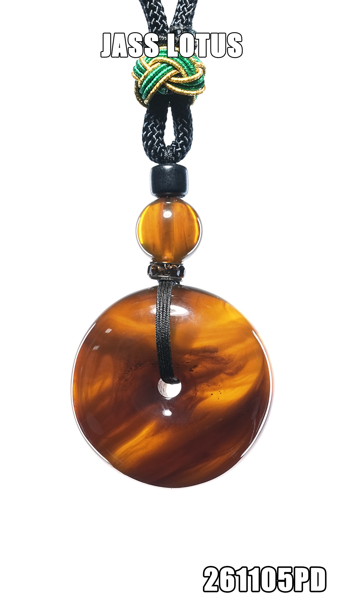 緬甸天然琥珀特色流紋紫羅蘭珀平安扣吊墜