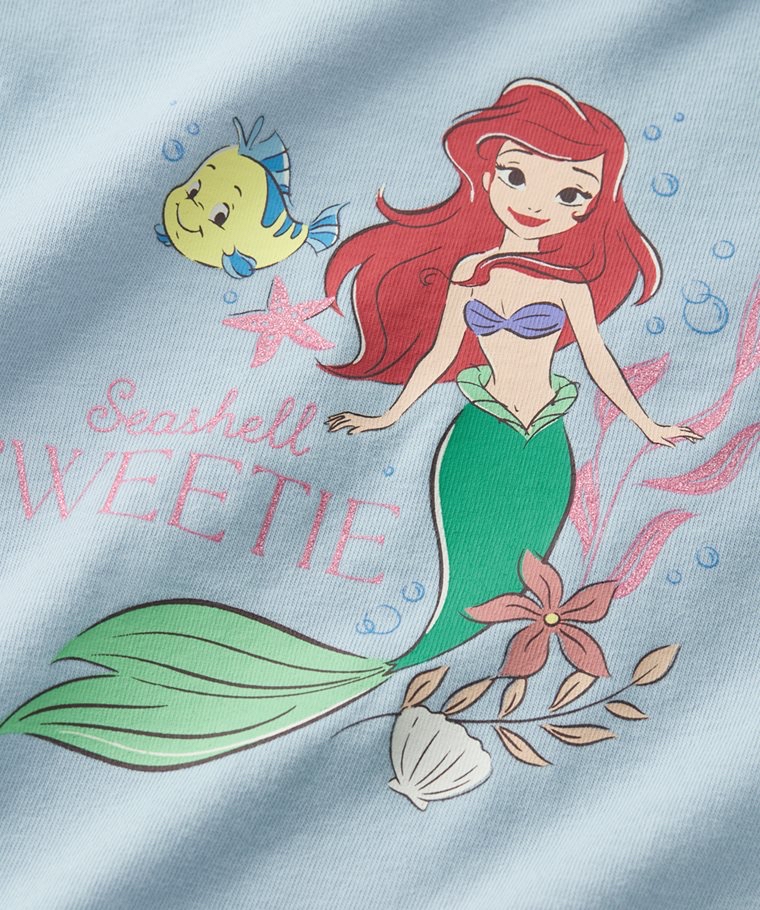 🌸預訂 台灣直送🌸迪士尼公主系列三色網紗印花純棉長袖T恤