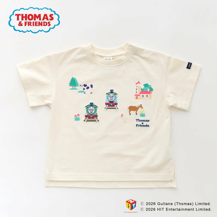 🇯🇵預訂 日本直送🇯🇵Petit Main x Thomas湯瑪士小火車系列四色刺繡短袖T恤