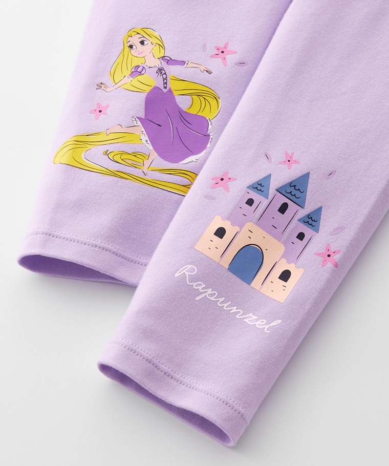 ☀️預訂 台灣直送☀️迪士尼公主系列三色人物印花彈力九分打底褲