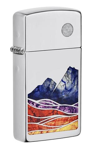 Zippo 49412 窄版色彩景觀設計飾面 | 防風打火機 | ZIPPO 指定授權經銷商 |美國製造 | 收藏
