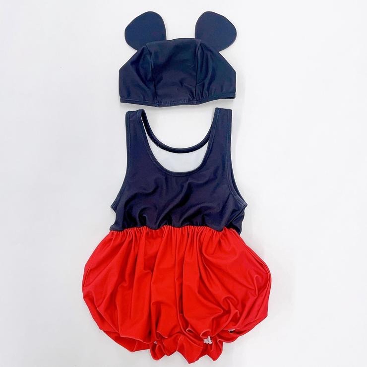 🇯🇵限時預訂 日本直送🇯🇵米奇造型連身泳衣帽子套裝