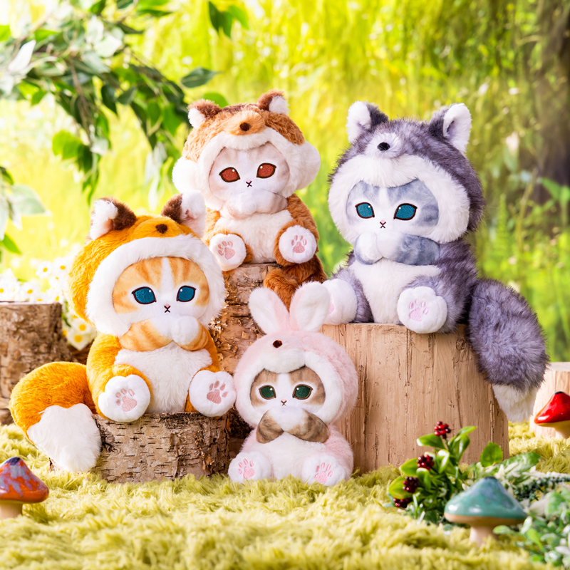 🎀【預訂】Mofusand Woodlands 公仔 - 兔仔貓
