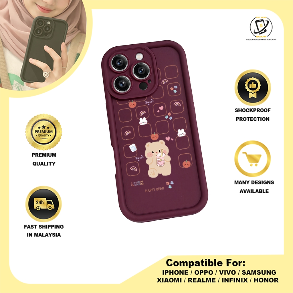 TPU DESIGN CASE PHONE FOR OPPO - DESIGN BEAR H