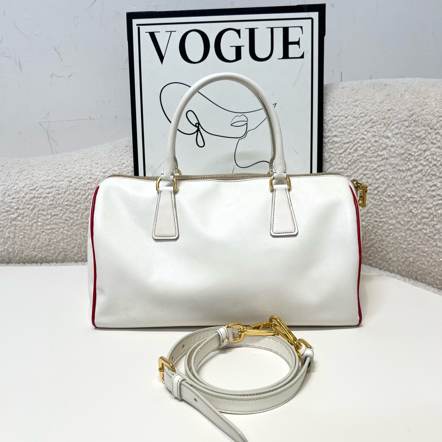 【預訂貨品】Prada 白色波士頓