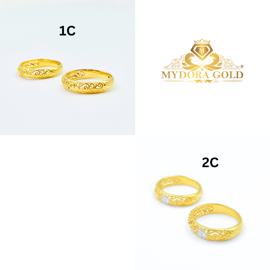 MYDORA Cincin Mini Kuntum Jawa (5G) l EMAS 916/22K
