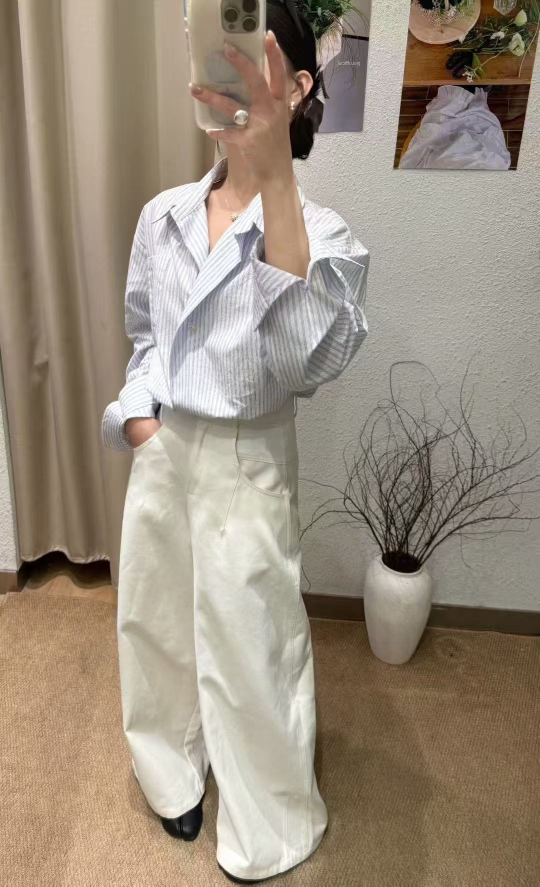 221596 斜扣幼直間恤
