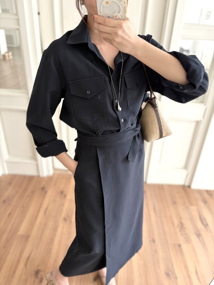 The Colette Wrap Set (Navy)
