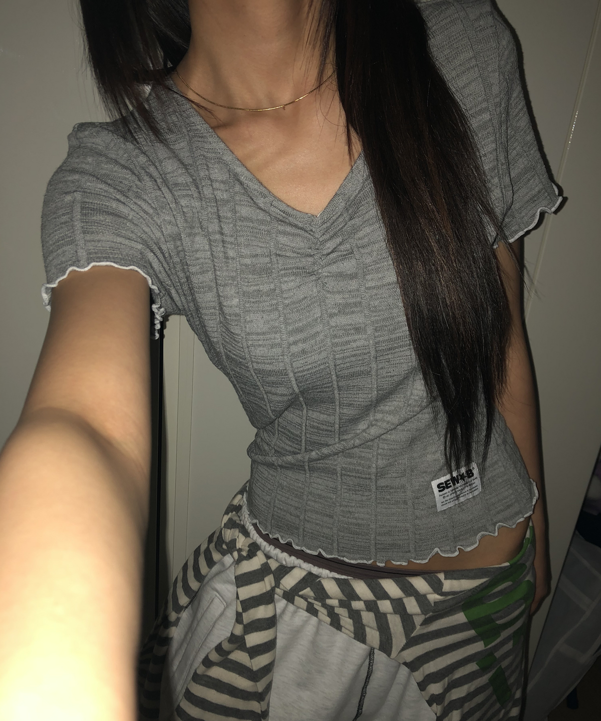 🇰🇷訂購｜SEW-B 26SS｜uu semi-cropped short-sleeve tee 2色 