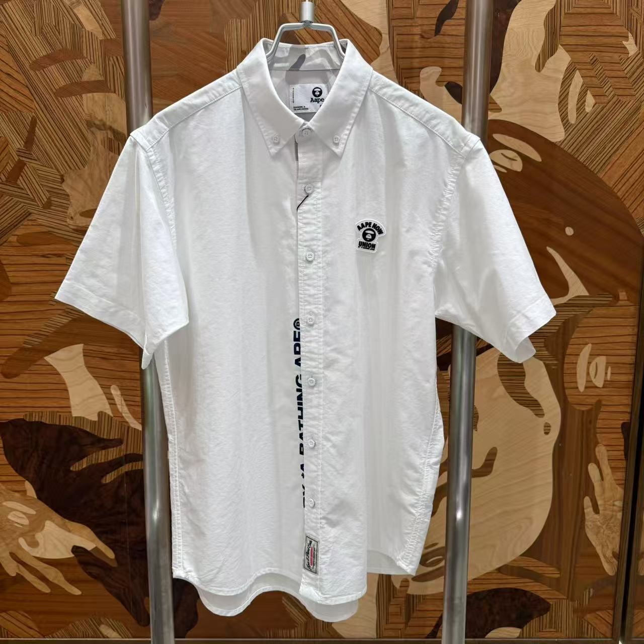 AAPE AAPENOW moonface short sleeve shirt (8566)