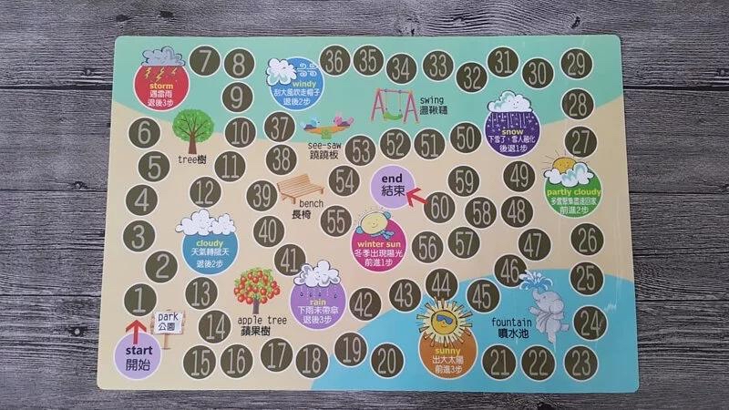 四季及天氣認知桌遊