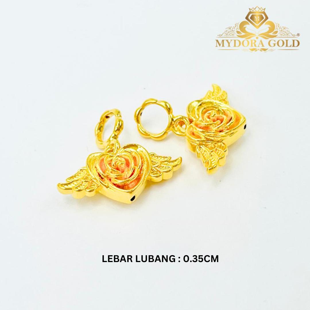 MYDORA Charm Lovely Angel Rose Full Gold (5G) l EMAS 916/22K