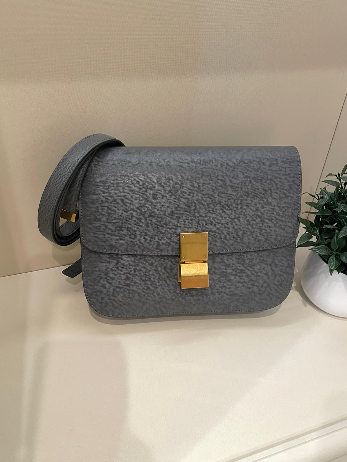 Celine classic box medium grey 100%Authentic, 98%New ✅Dust bag