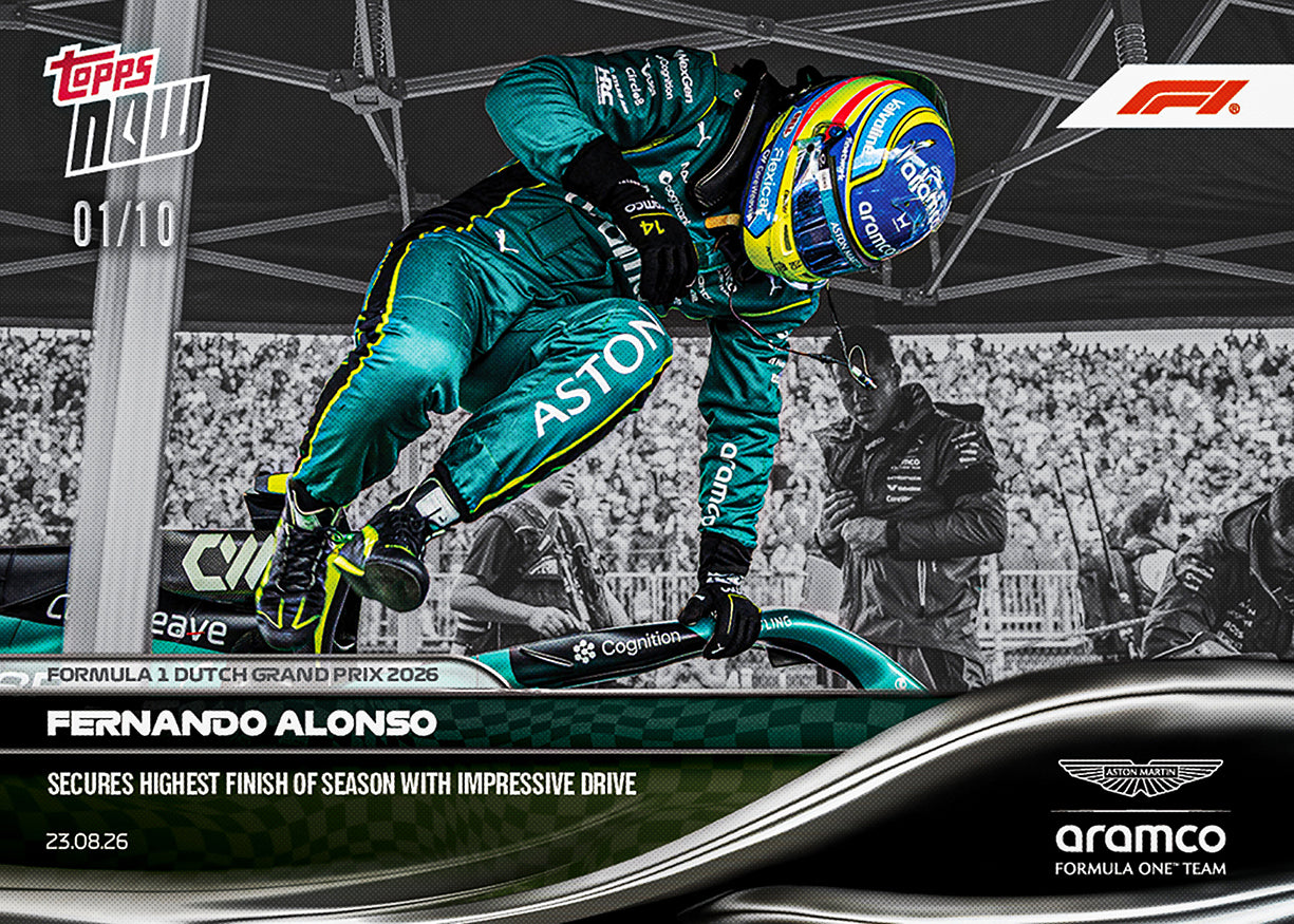 Fernando Alonso - 2026 F1 Topps NOW® #54 Dutch GP 紀念卡【團購】
