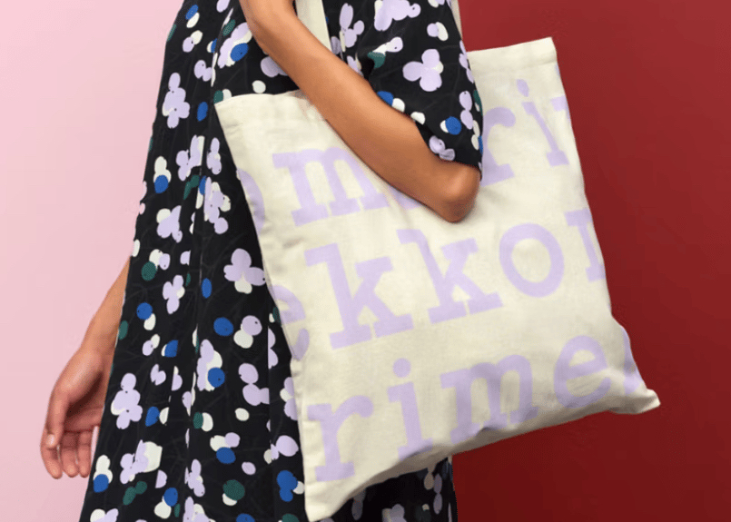 Marimekko Tote Bag 淺紫色圖案