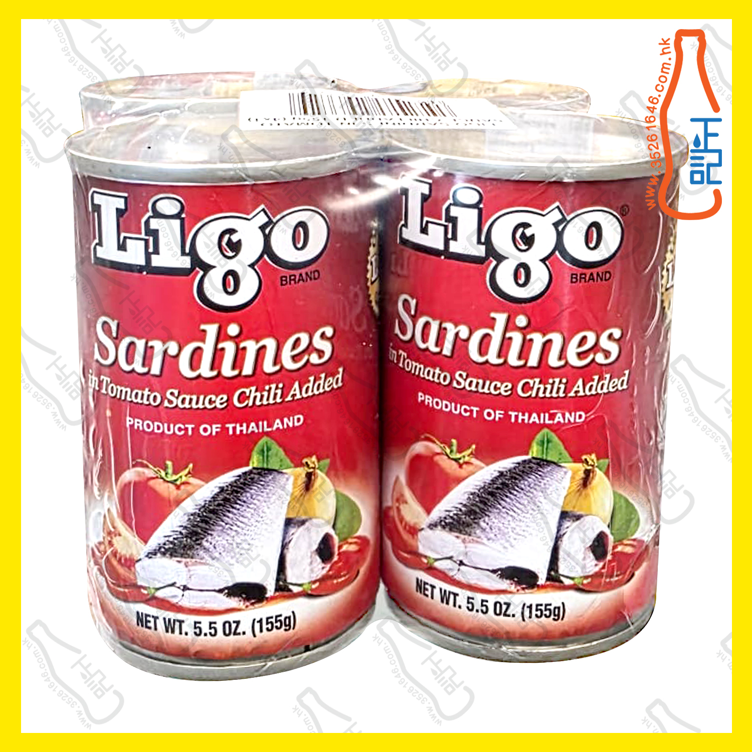 ==力高牌 茄汁沙甸魚(辣味) 4罐裝 155g /份