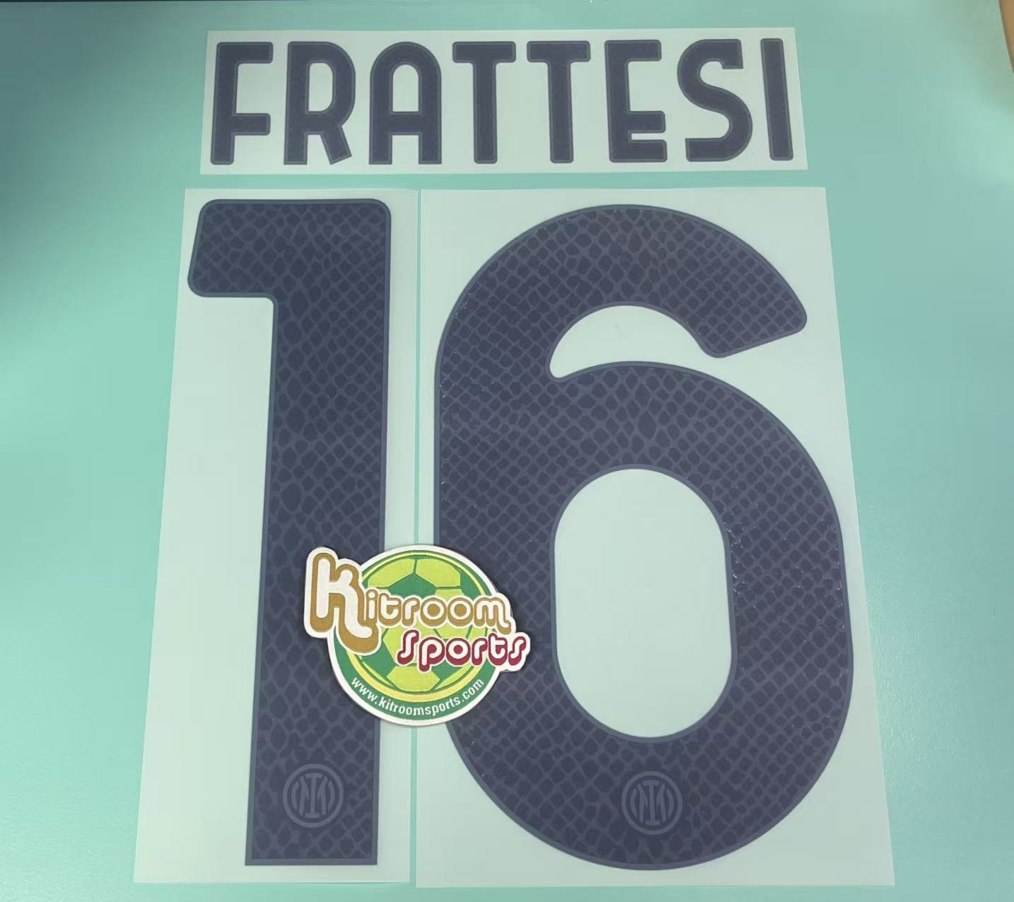2024-25 Inter Milan Away Nameset #16 FRATTESI