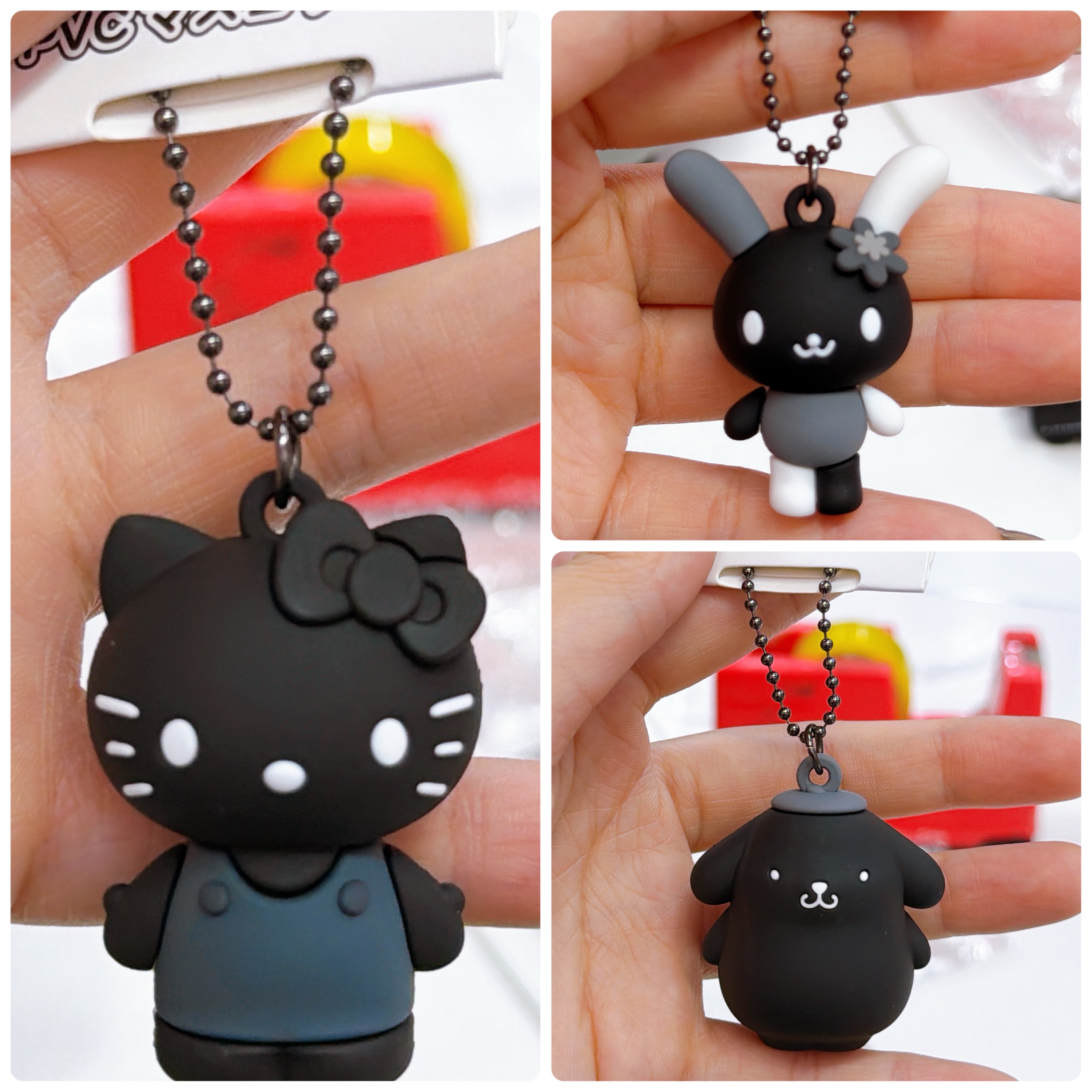 日本直送Sanrio新系列黑色鎖匙扣掛