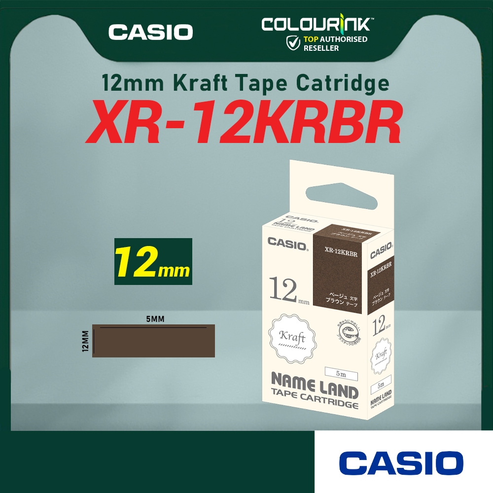 CASIO Genuine EZ Label Tape 6/9/12/18/24mm for KL-120 KL-130 KL-820 KL-60 KL-HD1 KL-8400 KL-G2