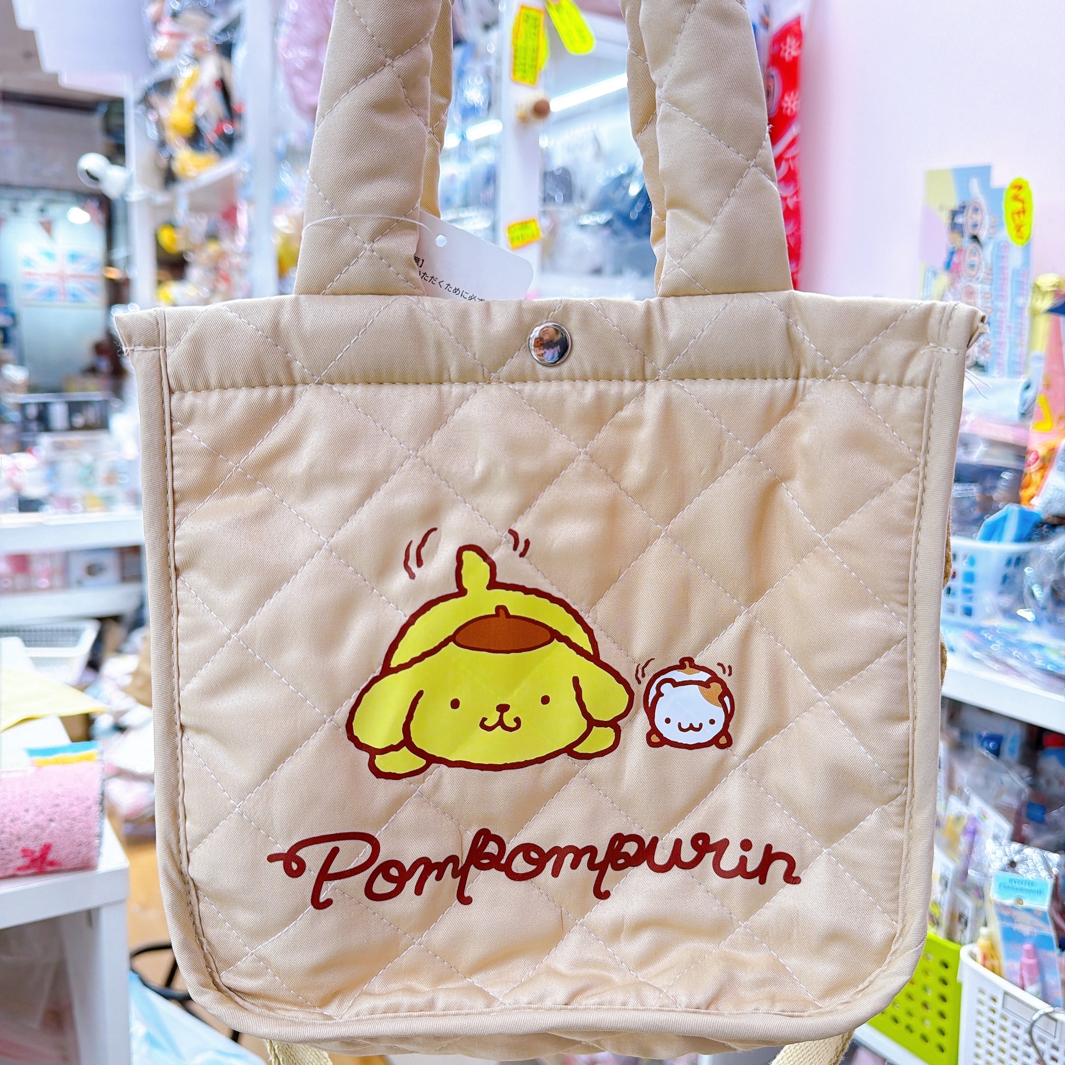 日本直送布甸狗夾棉斜孭袋手挽袋