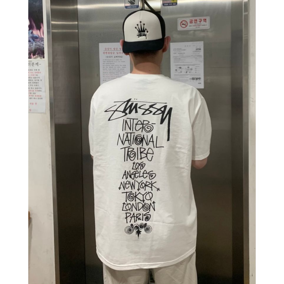 国外直営店 STUSSY TRIBE STACK world tour T size L | aef.ng