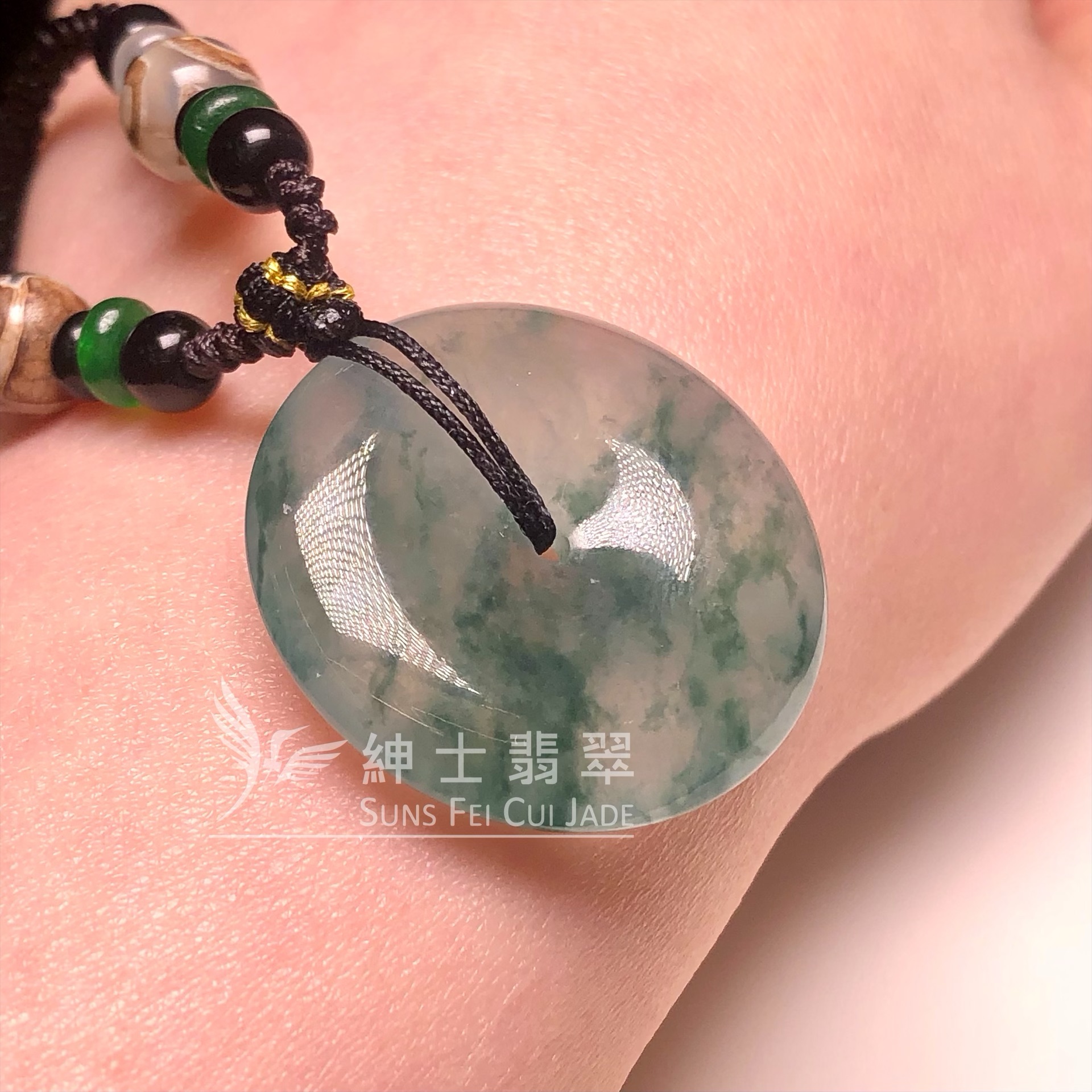 B08691 冰種飄花平安扣