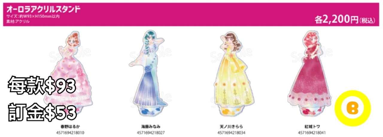 Preorder預訂7/2026年Go！PRINCESS光之美少女立牌