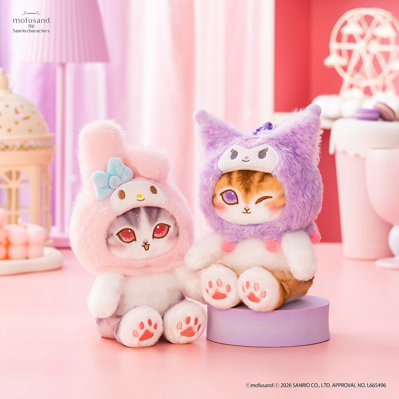 🎀【預訂】Sanrio x Mofusand 貓咪公仔掛飾 - My Melody