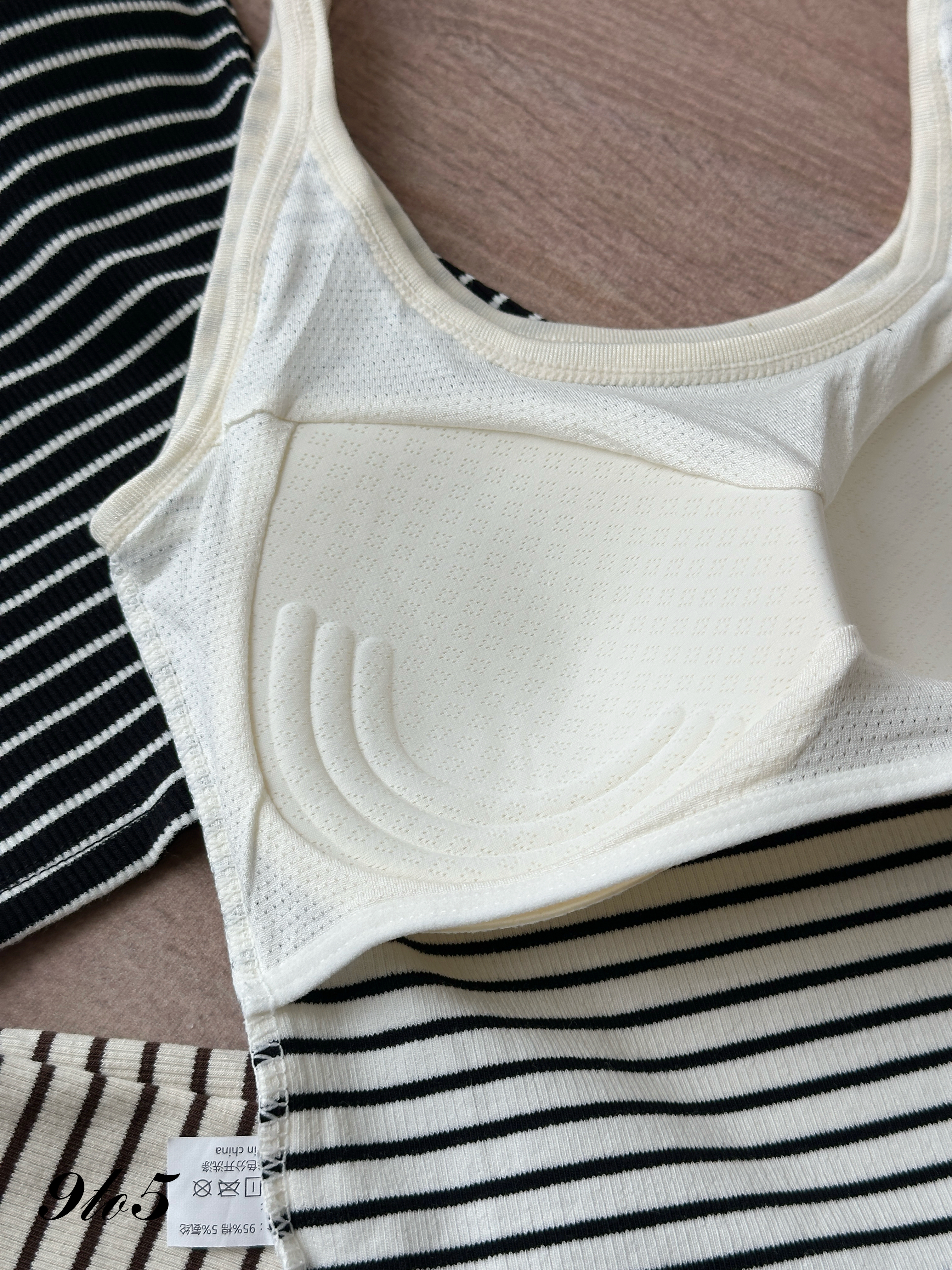 T4411 Striped Ribbed Tank Top - 3 Colors 