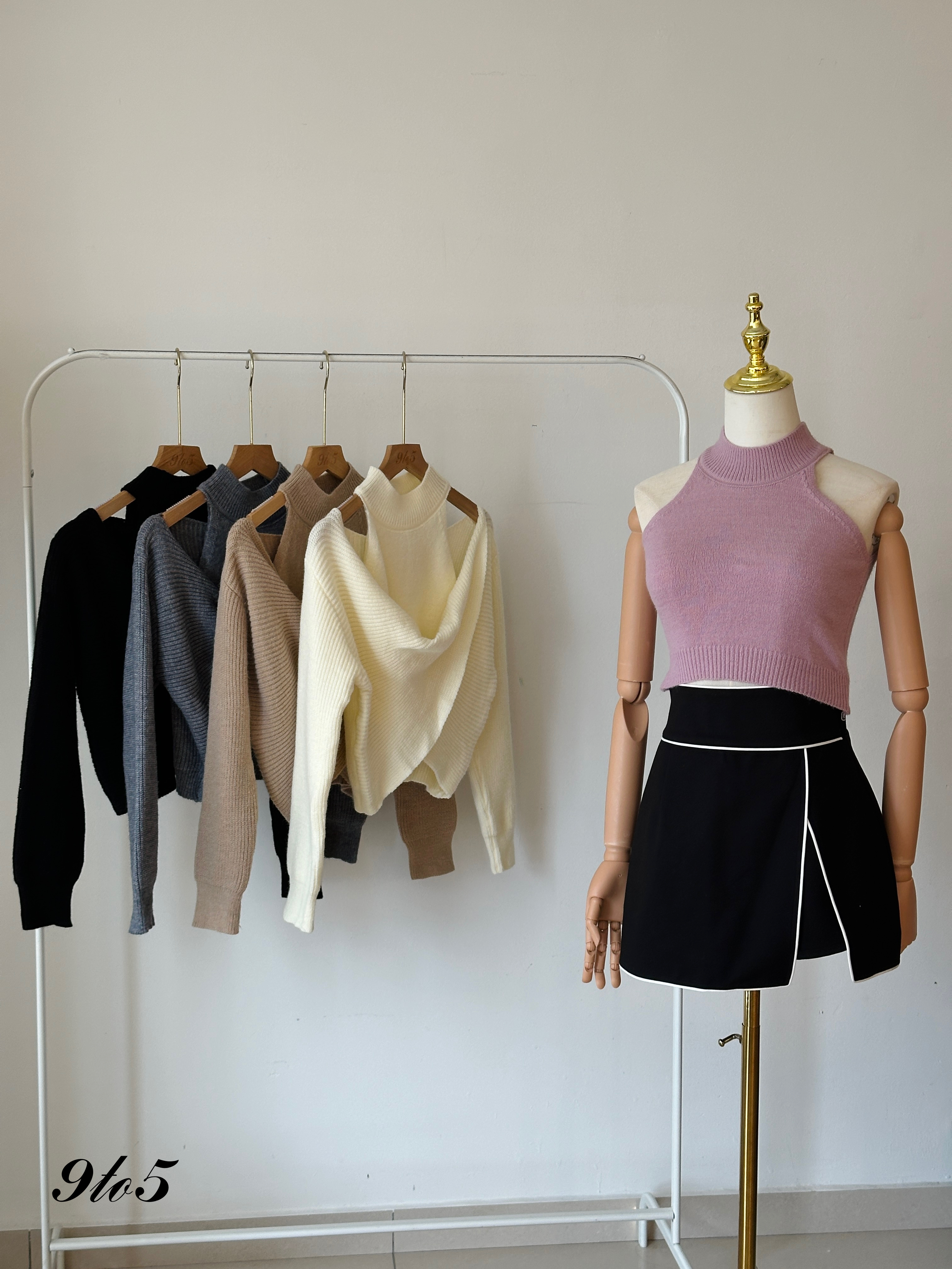 T3942 Two-Piece Knit Top - 5 Colors