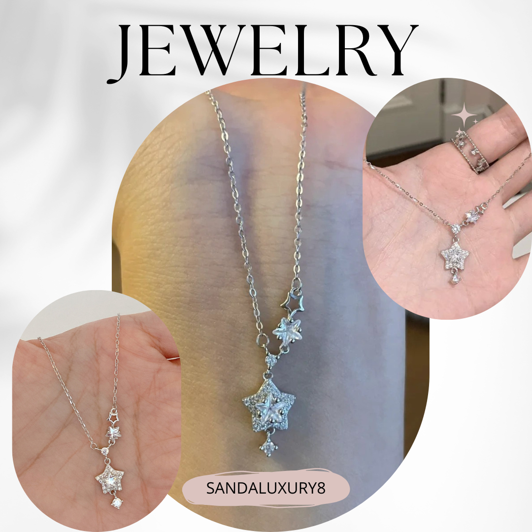 Elegant Star Necklace Jewellery Collection