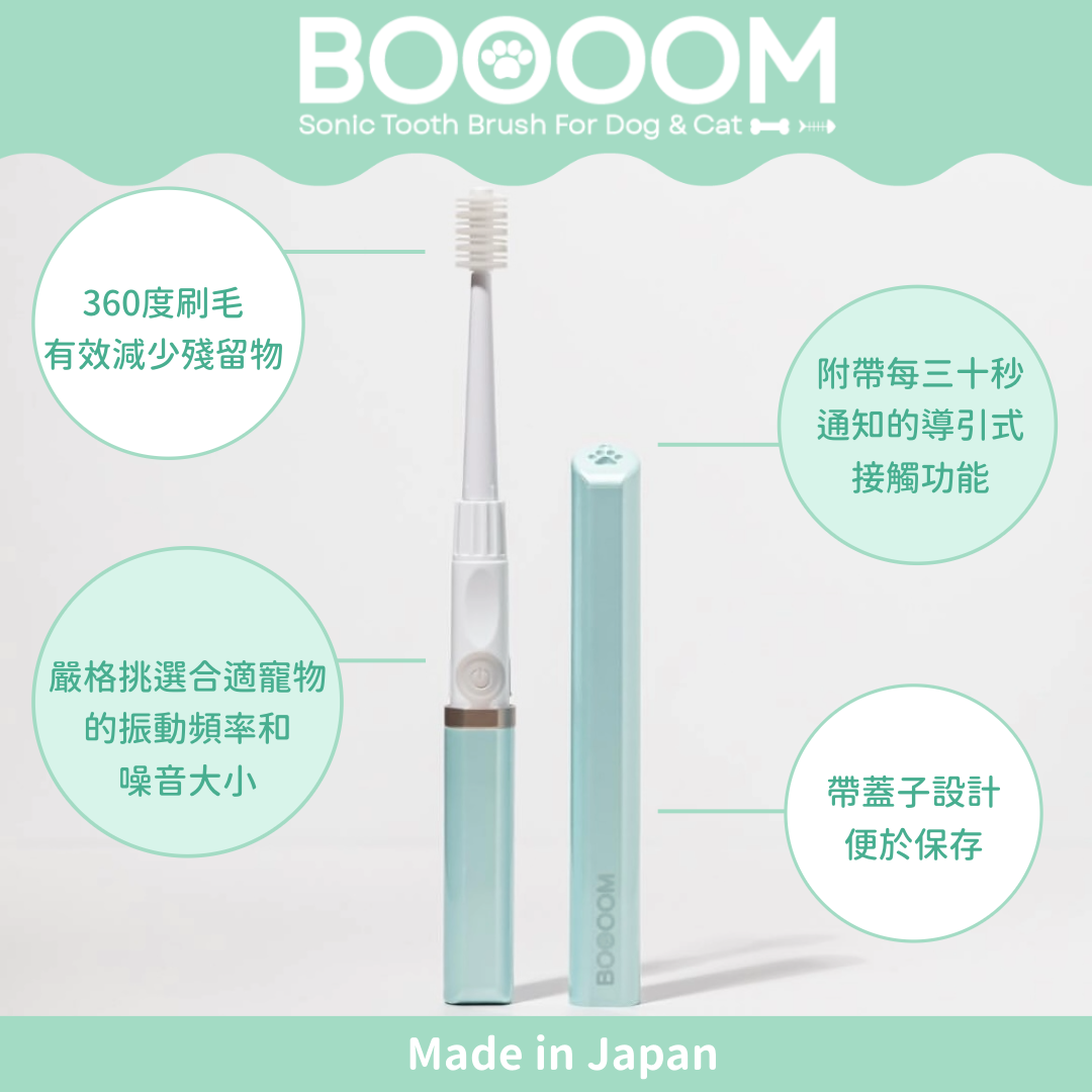 BOOOOM【日本製】替換刷頭▪︎寵物專用360°聲波振動牙刷
