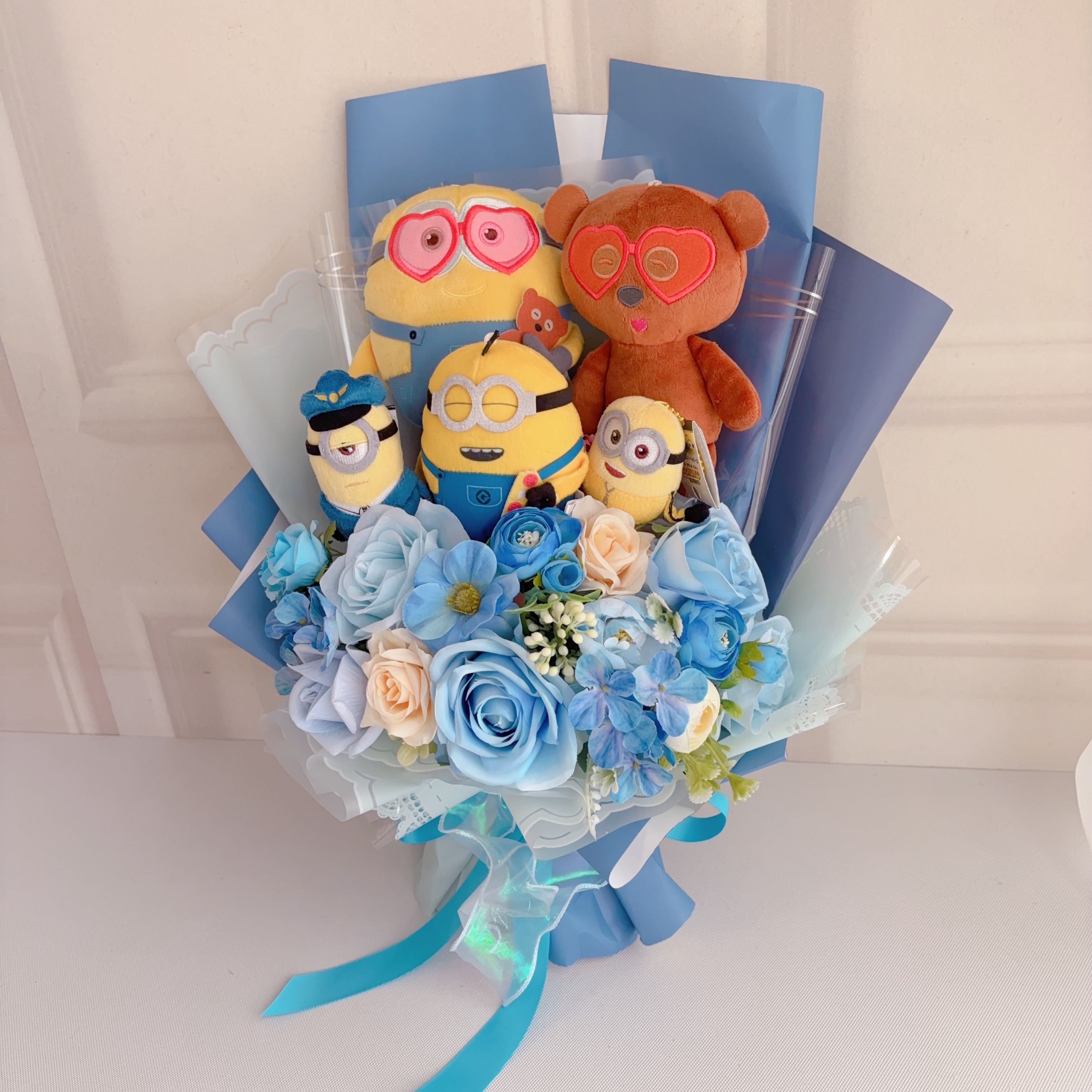 (現貨)Minions情人節花束