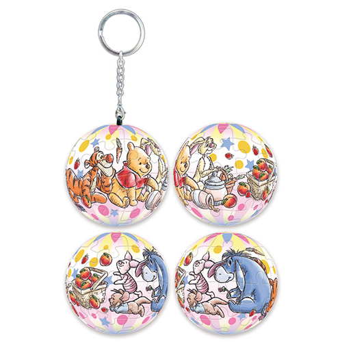 📦訂購 台灣代購 Disney 迪士尼 Winnie The Pooh 小熊維尼 24片球形鎖匙扣拼圖