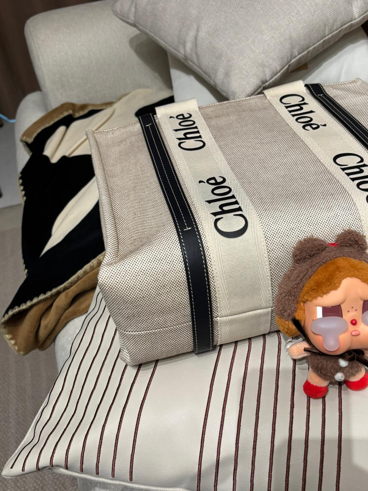 Chloe woody medium tote   100%Authentic ,92%new ✅Dust bag