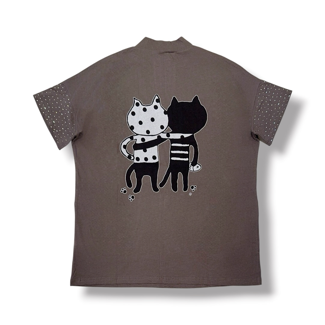 Me&Yo EMB Mock Neck Tee