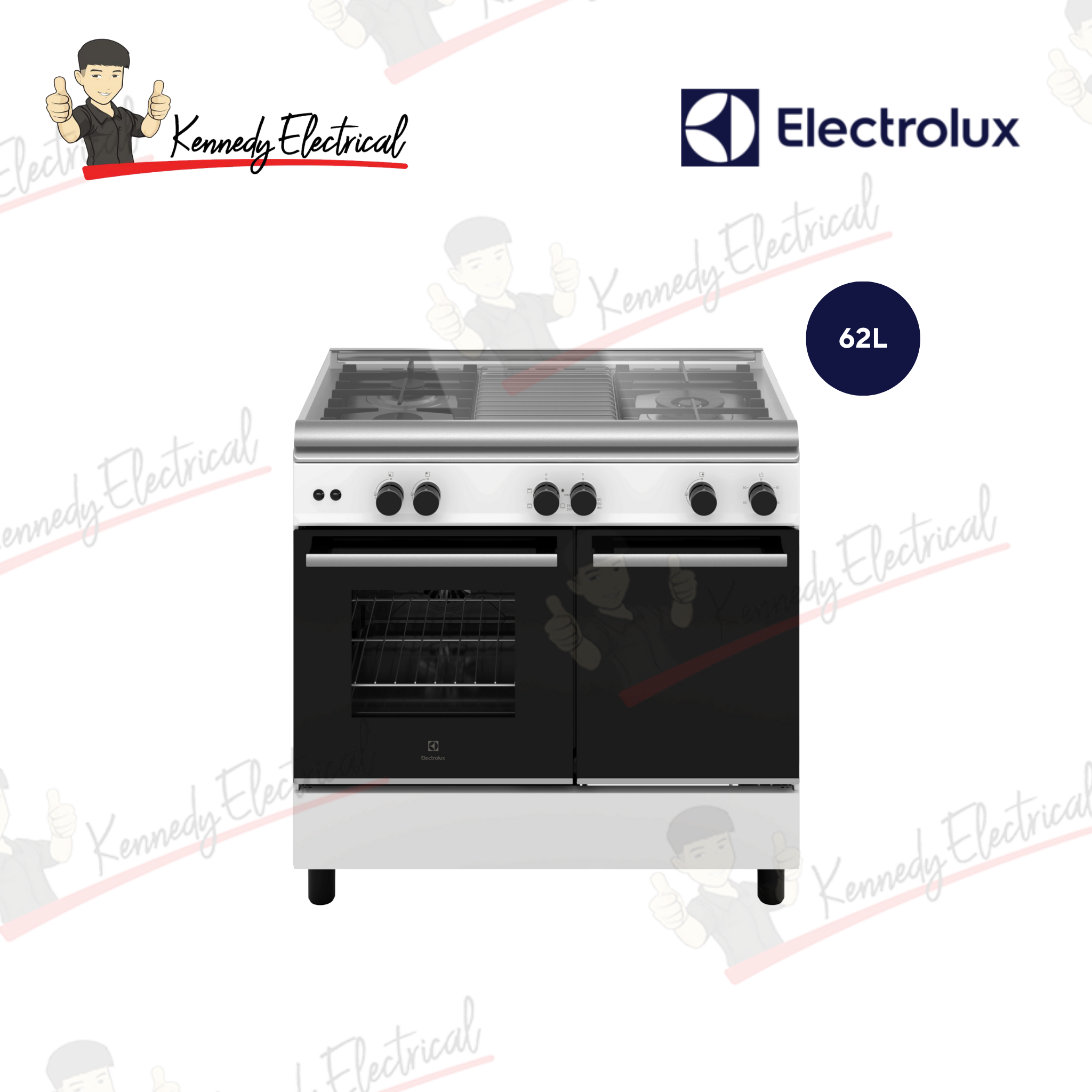 Electrolux 90cm Freestanding Gas Cooker (ECG932W)