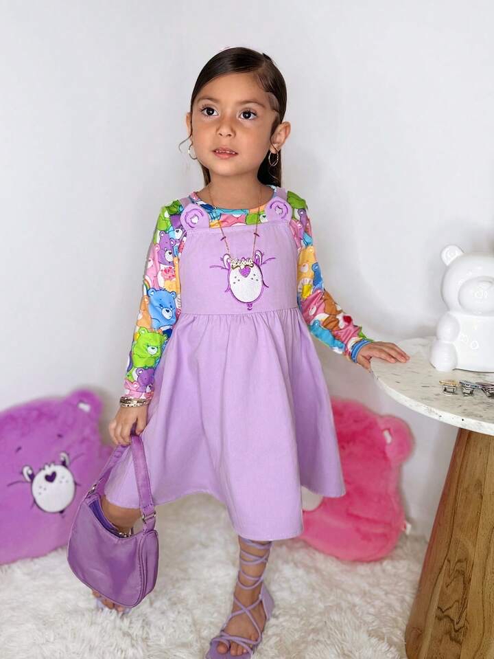 🌈可愛熊兒童🐻2件裝連身裙套裝